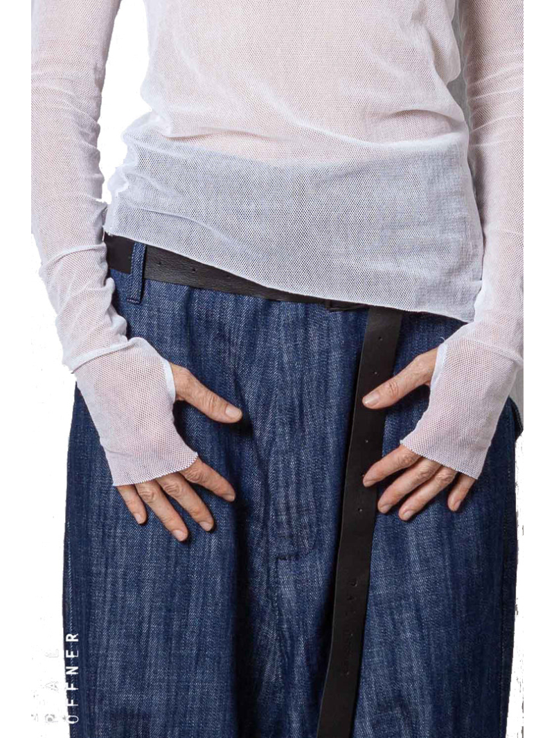 Pal Offner - Shirt - Sheer Longsleeve_Mesh - White - 2501-030101-330001