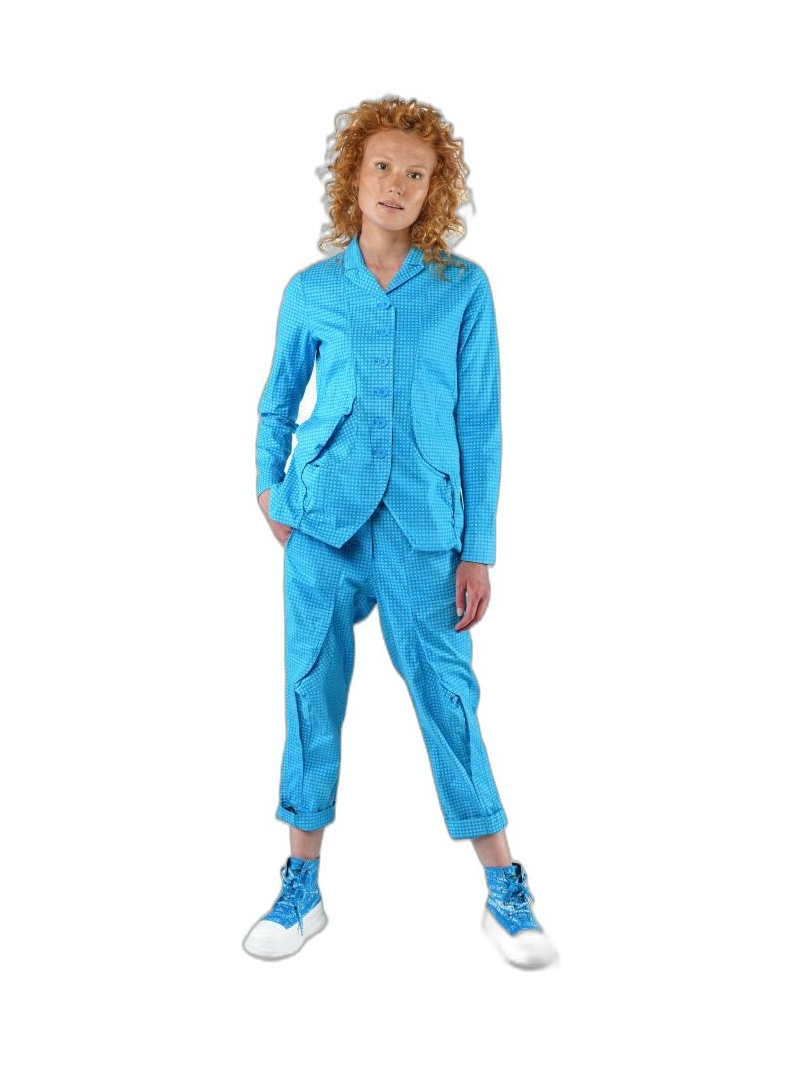 Rundholz Black Label - Gerade schmale baumwollstretch hose mit druck - 1253490102