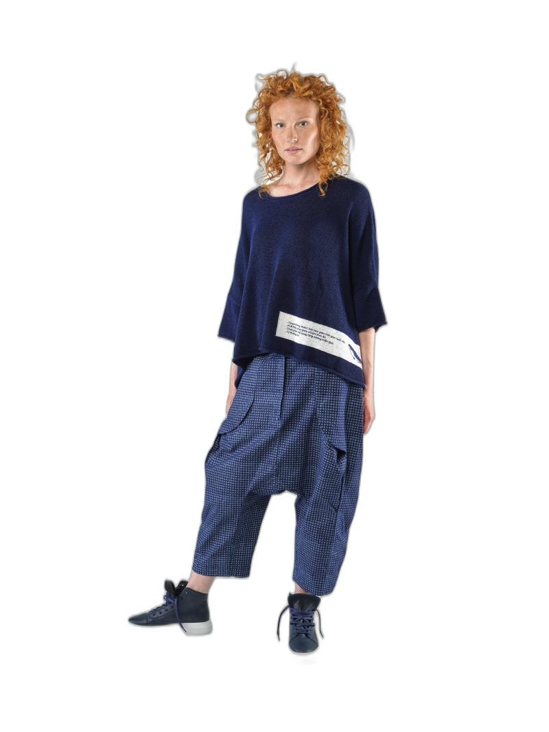 Rundholz Black Label - Weite baumwollstretch hose mit druck - 1253490104