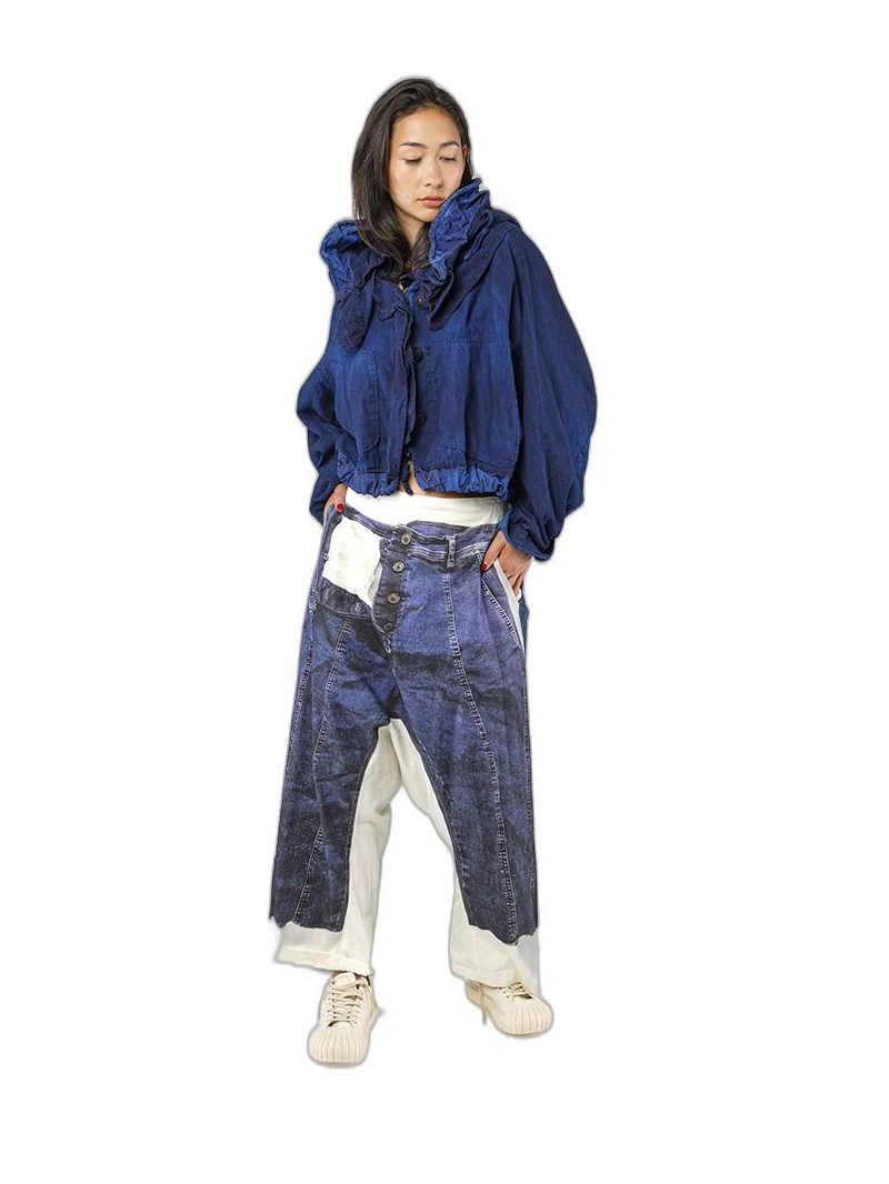 Rundholz DIP - Baggy baumwoll stretch hose - 1252110103