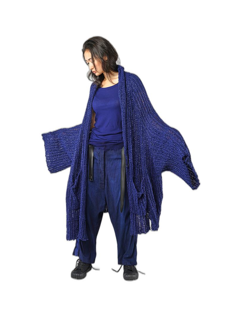 Rundholz DIP - Sehr weite papier strickjacke - 1252457105