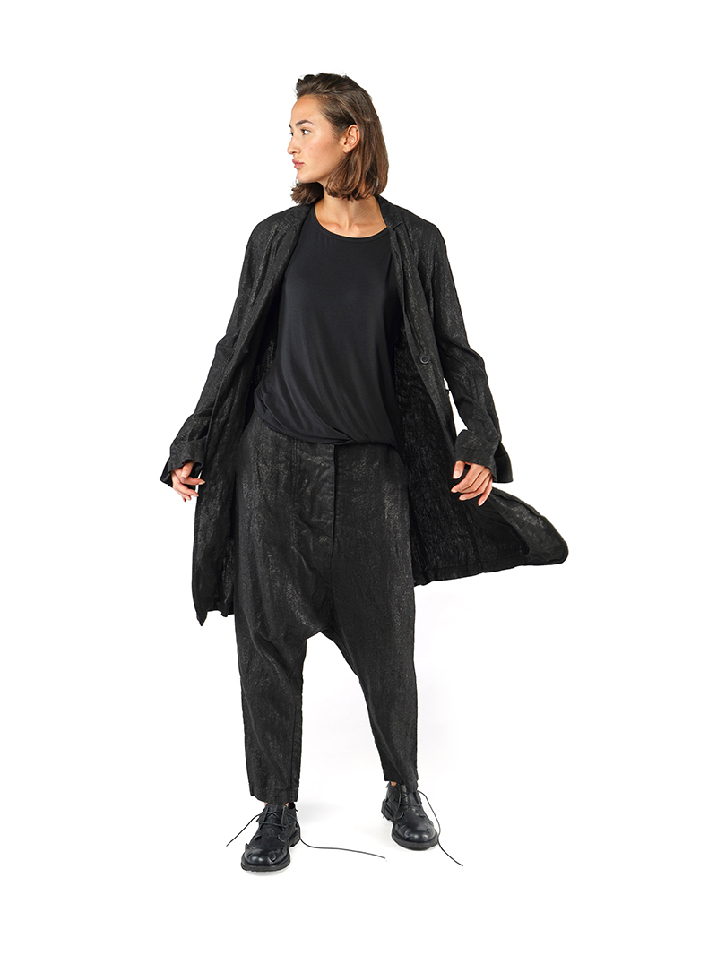 Rundholz - Tulpenförmige Leinen Hose - 1251220102