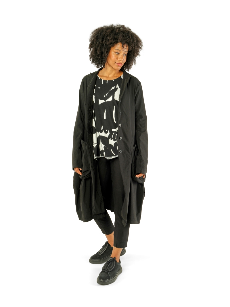 Rundholz Black Label - Ausgestelltes Pima Baumwoll Jersey Top - 1263470802