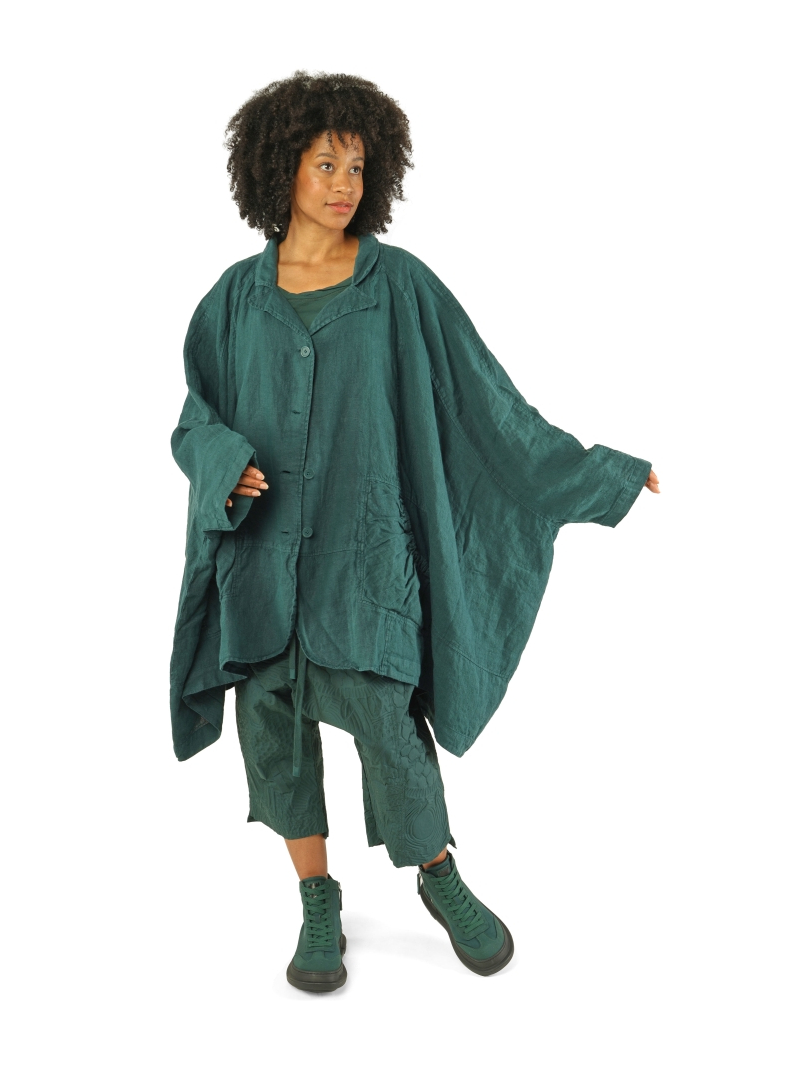 Rundholz Black Label - Sehr weite Leinen Jacke - 1263541102