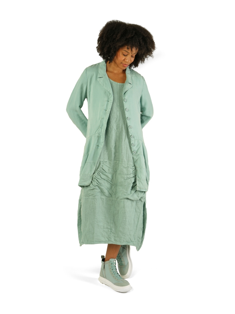 Rundholz Black Label - Ballonförmiges Leinen Kleid - 1263540903