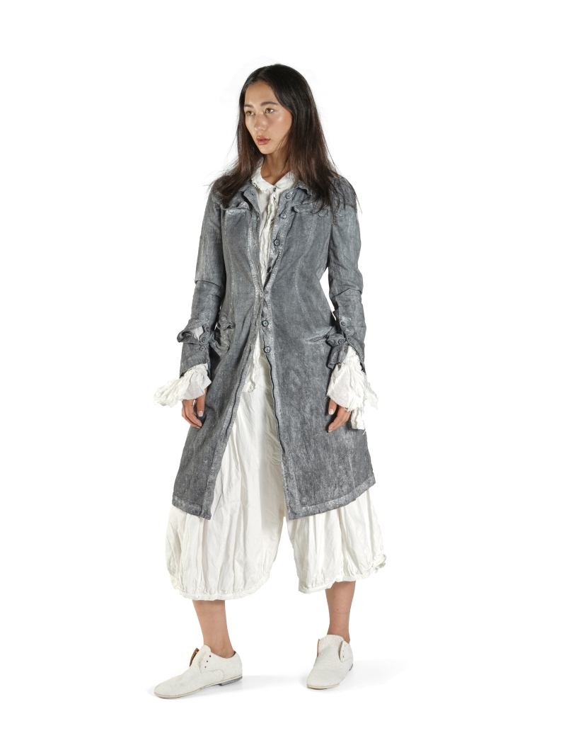 Rundholz DIP - Gerade schmale Baumwoll voile Bluse - 1262580402