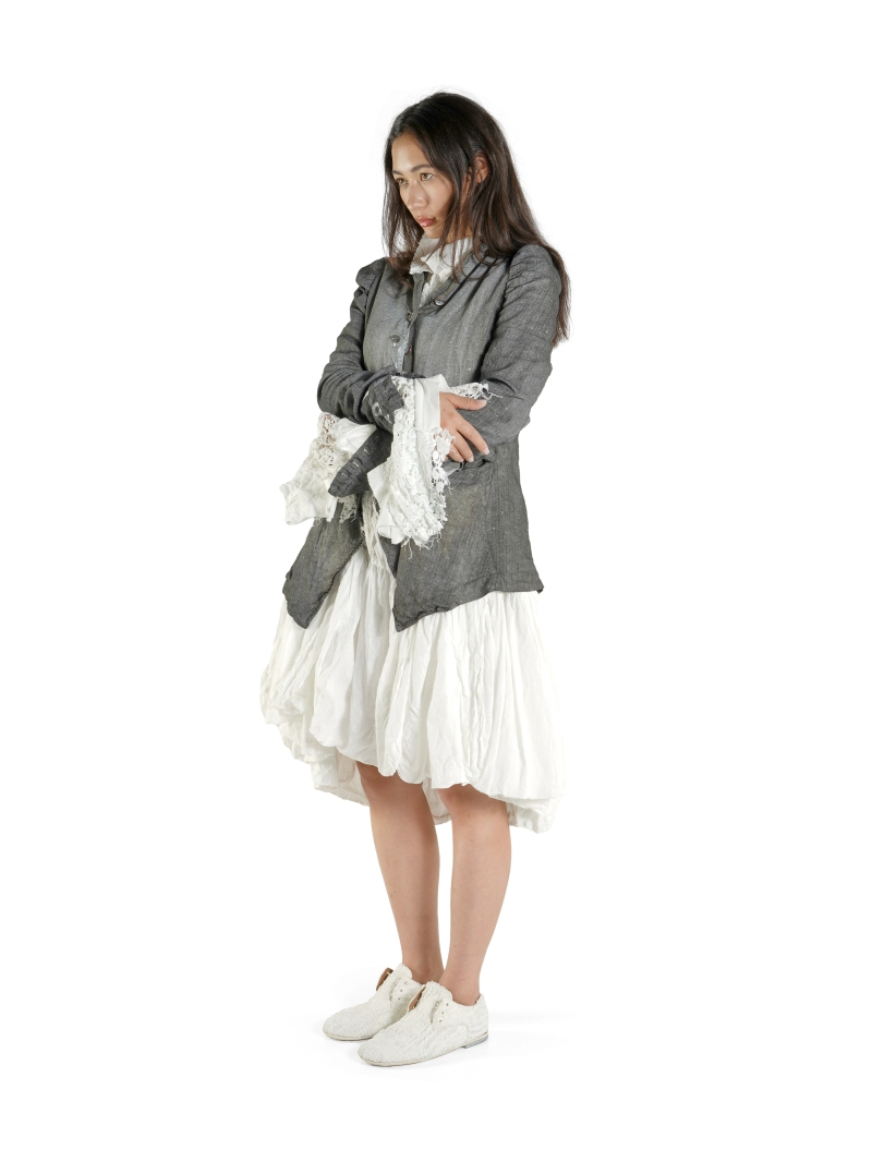 Rundholz DIP - Ausgestelltes Baumwoll voile Kleid - 1262580905