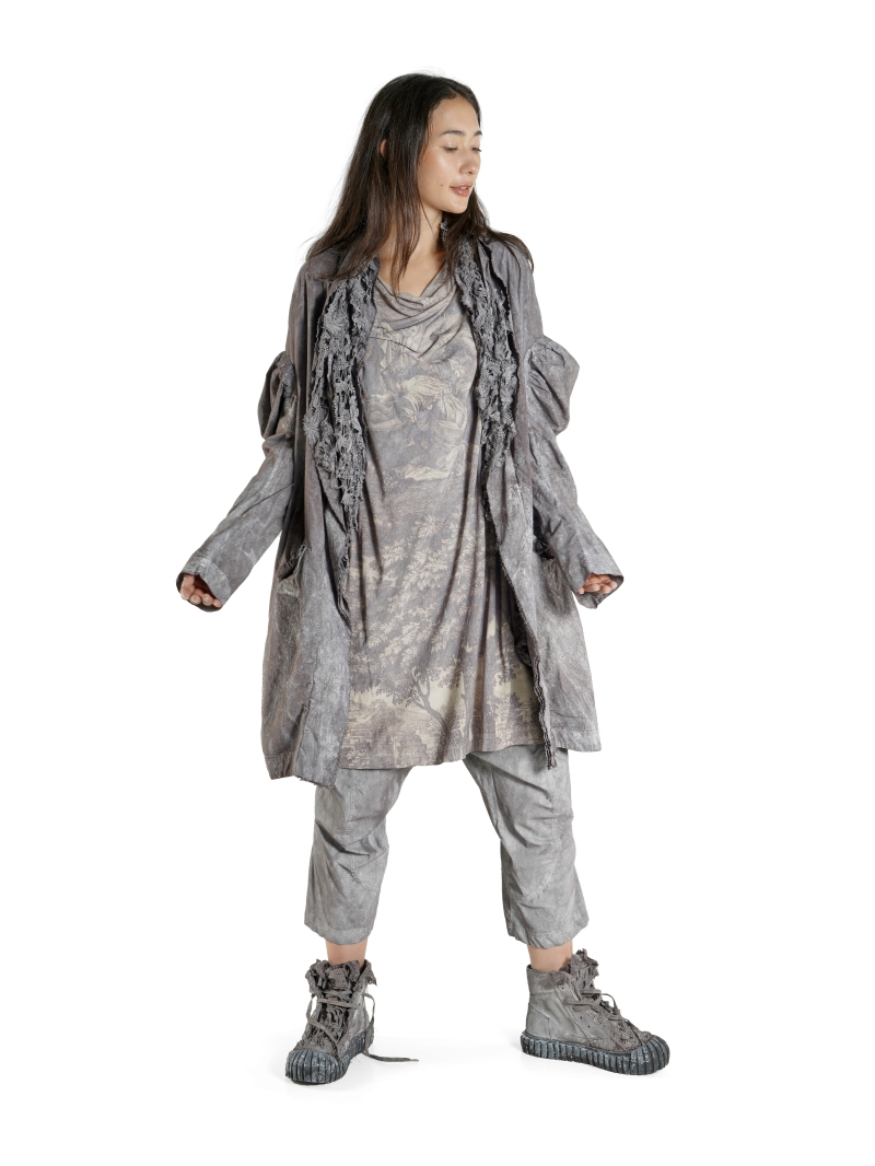 Rundholz DIP - Kurzärmelige Baumwoll Jersey Tunika - 1262301903