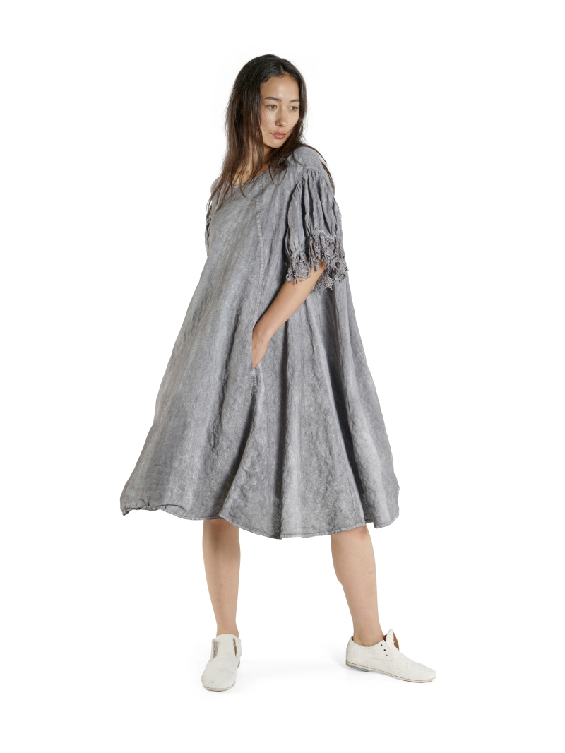 Rundholz DIP - A-Linien Kleid aus Leinenstoff - 1262670905