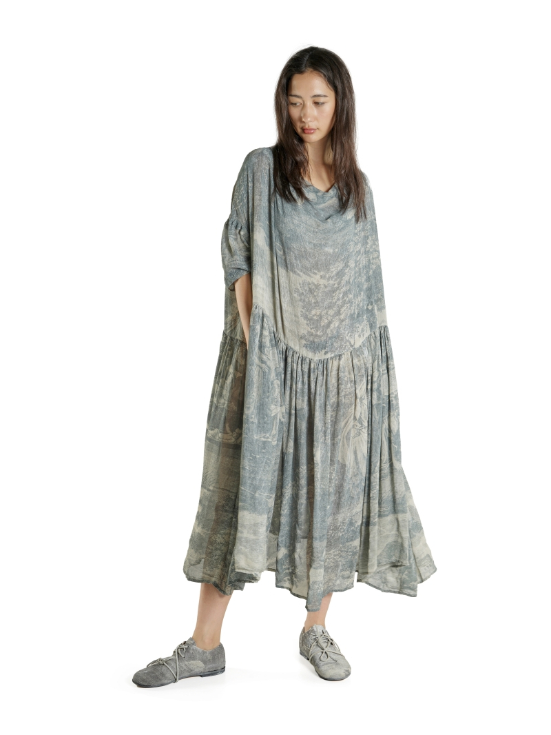 Rundholz DIP - Oversize Viskose Kleid - 1262770905