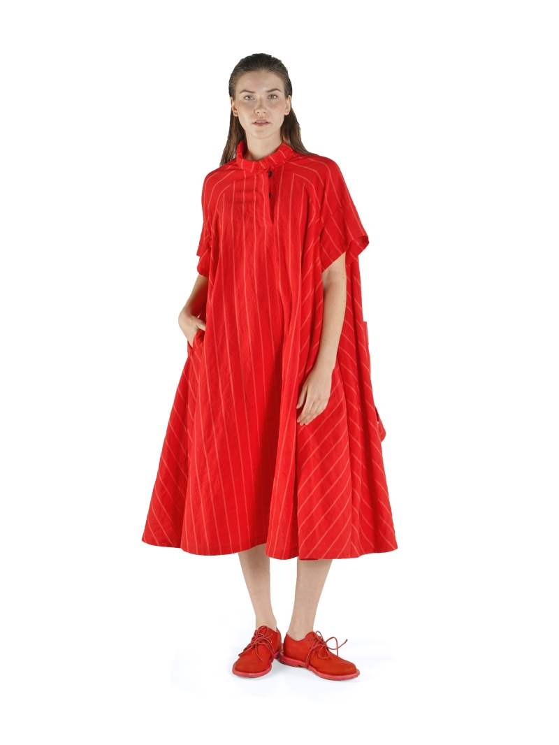 Rundholz - Ausgestelltes Kleid mit Bandapplikation - 1261020905