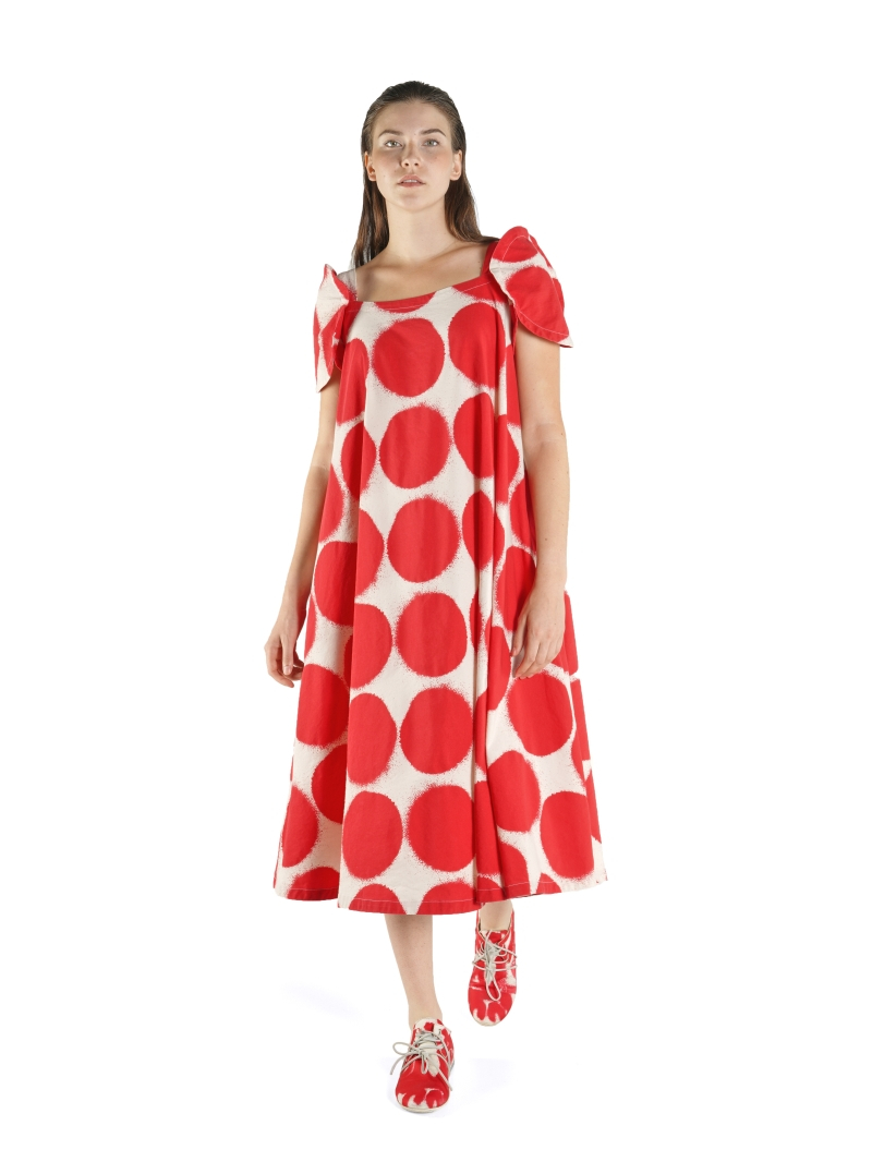 Rundholz - A-Linien Kleid mit filigranen Trägern - 1261630908