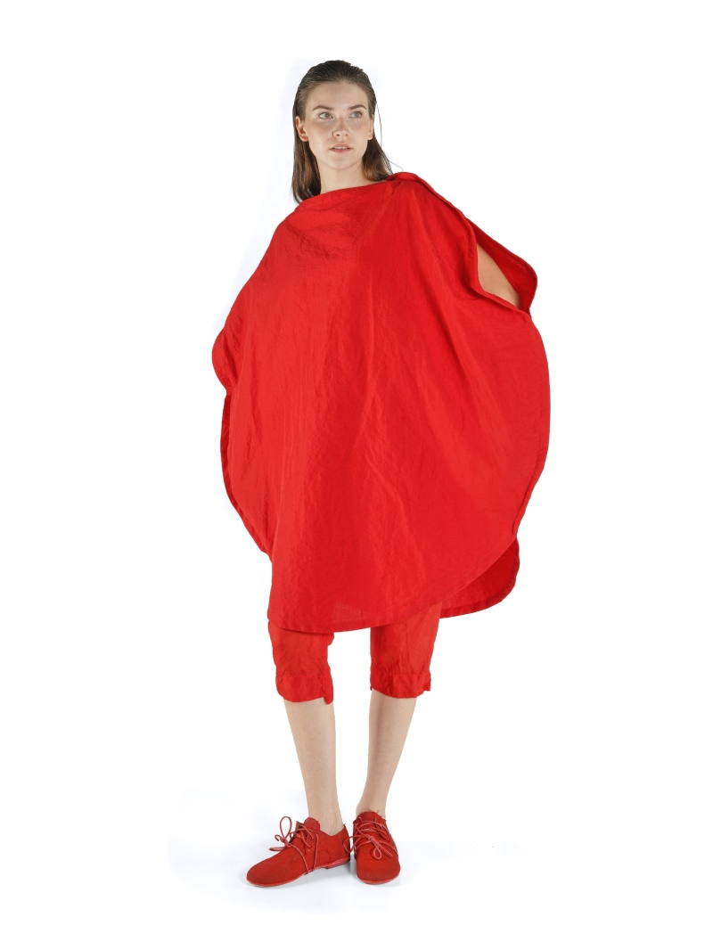 Rundholz - Rundes Leinen mix Kleid - 1261120917
