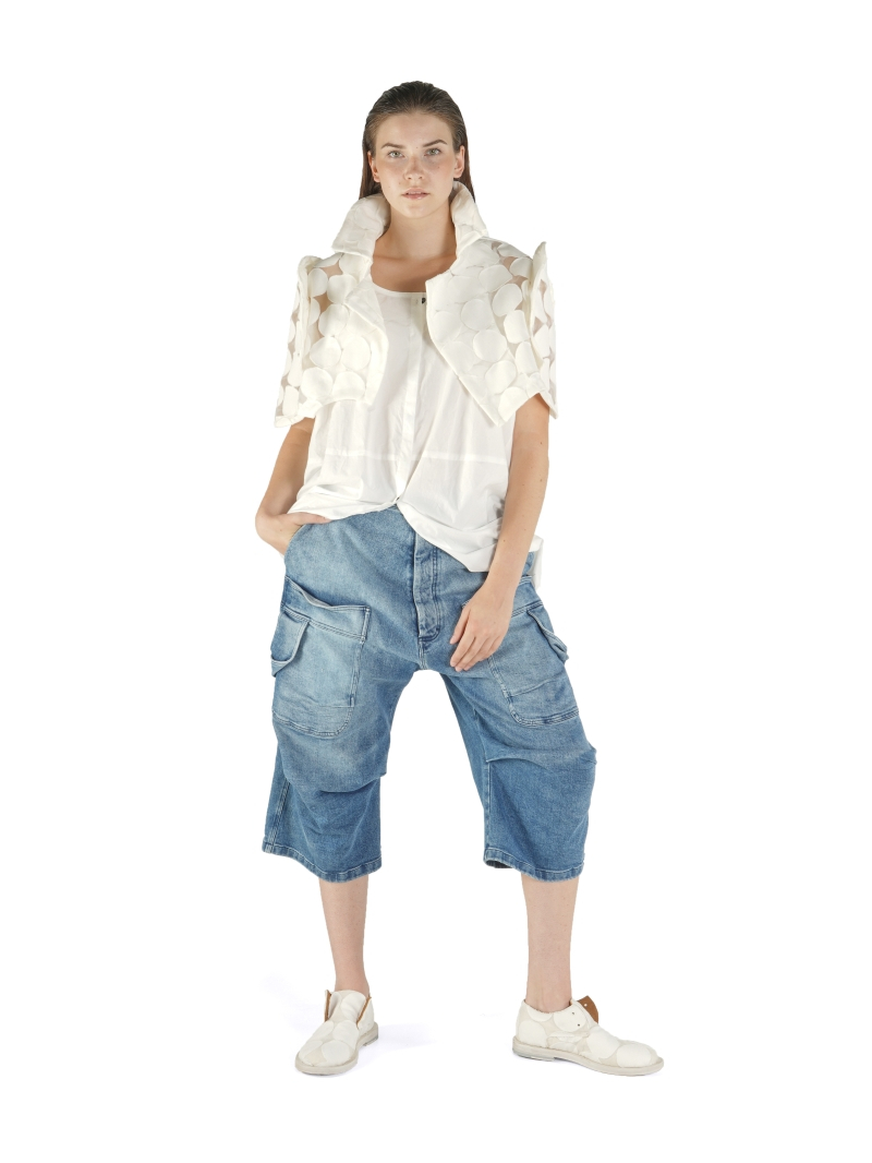 Rundholz - Lockere Denim Hose mit Indigo Wash - 1261040111