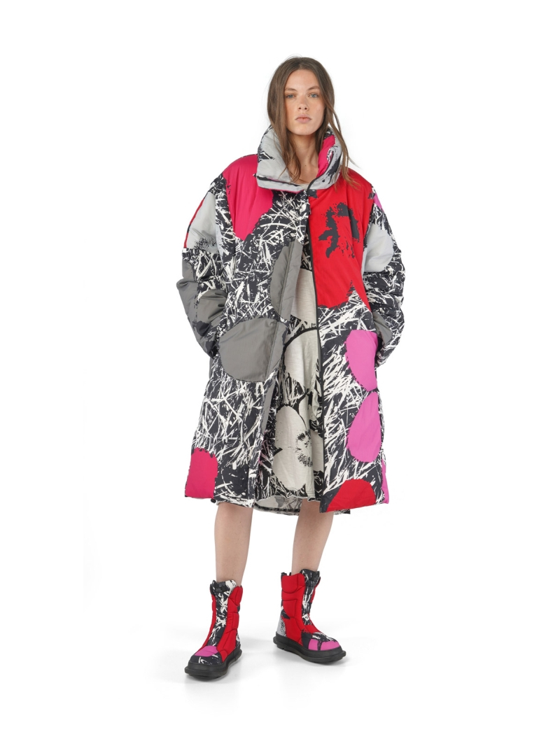 Rundholz Black Label - Ballonförmiges Baumwoll Slubjersey Kleid mit Schleifentaschen - 2253640903