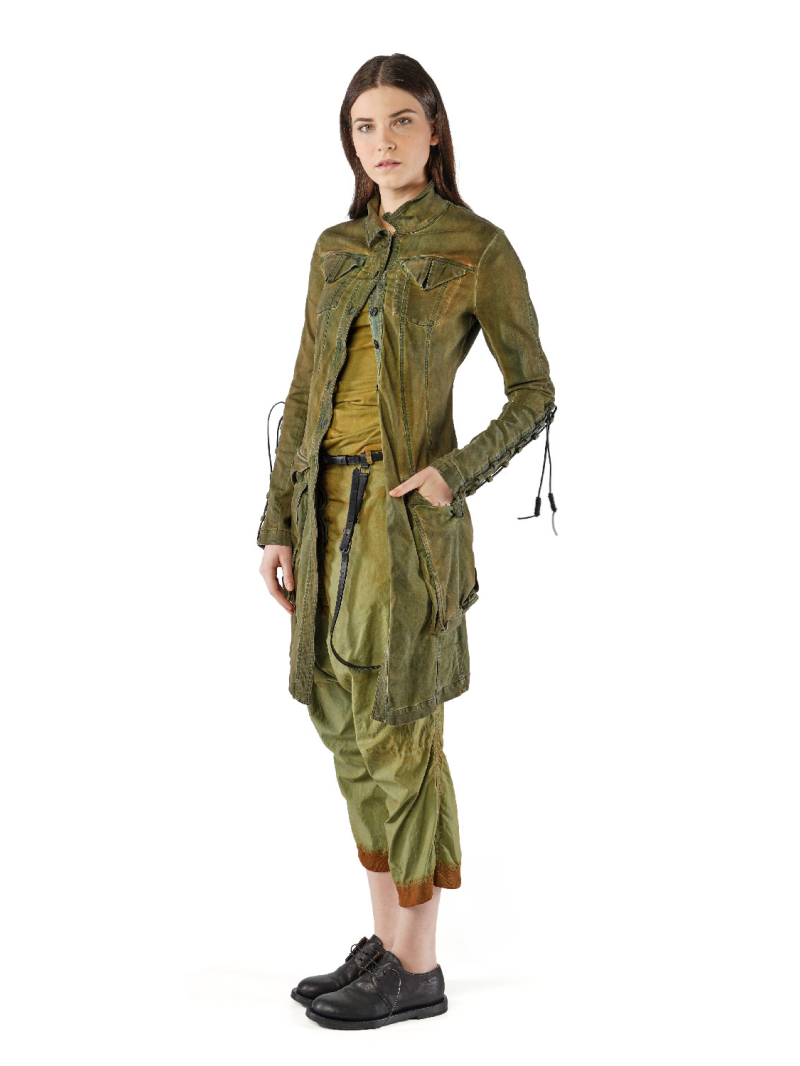 Rundholz DIP - Tulpenförmige Bicolor Popeline Hose - 2252530105