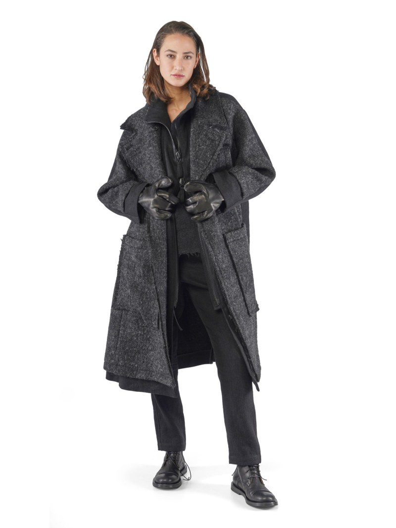 Rundholz - Gerade schmale Leinenwoll Hose - 2251260109