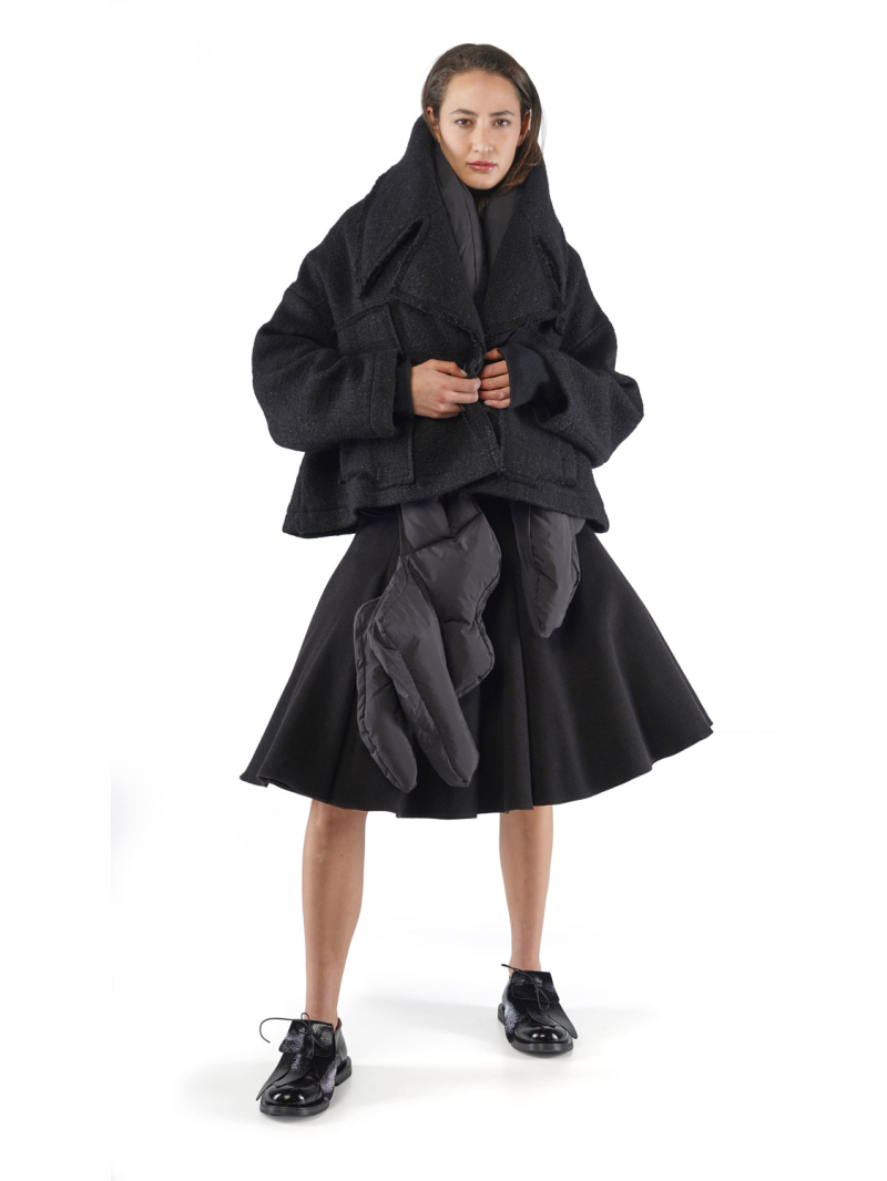 Rundholz - Schlauch Gänsedaunen Schal mit Monsterhänden - 2251001404