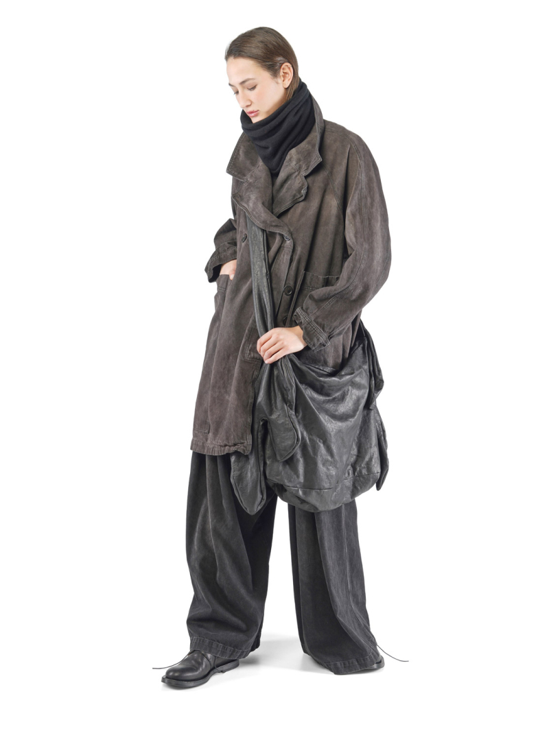 Rundholz - Oversize Denim Mantel mit Reverskragen - 2251031215