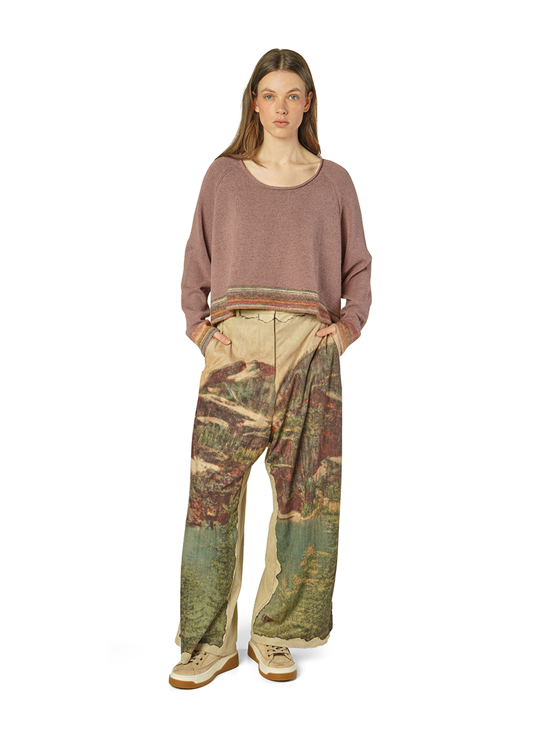 Rundholz Black Label - Pantalon large en similidaim - 2263300102