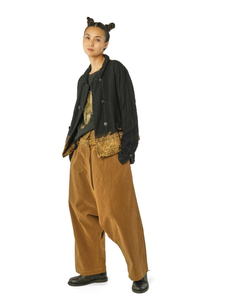 Rundholz - Wolljacke mit goldsaum - 2261021111