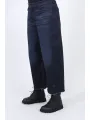 Pluslavie (Plü) - Wide Stretch Jeans Cropped - 10019