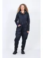 Pluslavie (Plü) - Denim Jumpsuit with Hood - 10022