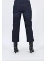 Pluslavie (Plü) - Cropped Stretch Jeans Dark Blue - 10030