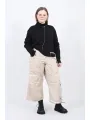 Pluslavie (Plü) - Pantalon cargo raccourci avec panneaux - 10037