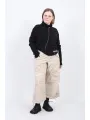 Pluslavie (Plü) - Pantalon cargo raccourci avec panneaux - 10037