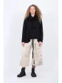 Pluslavie (Plü) - Cropped Cargo Pants with Panels - 10037
