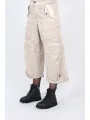 Pluslavie (Plü) - Cropped Cargo Pants with Panels - 10037