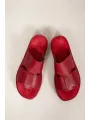 Lofina shoebox - Rote plateau-ledersandalen - 10150
