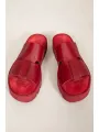 Lofina shoebox - Rote plateau-ledersandalen - 10150