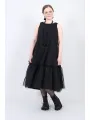 Pluslavie (Plü) - Robe midi avec volant en tulle - 1166