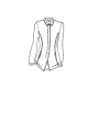 Rundholz DIP - Hüftlange leinen baumwoll stretch jacke - 1252241105