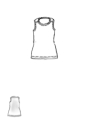 Rundholz DIP - Gerades schmales baumwoll jersey top - 1252300825