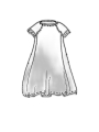 Rundholz DIP - Sehr weites baumwoll jersey kleid - 1252300928