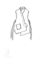 Rundholz Black Label - Hüftlange high twist jaquard strickweste - 1253417507