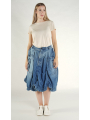 Rundholz - Ausgestellter Denim Rock mit Indigo Wash - 1261040318