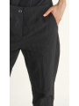 Rundholz - Gerade schmale Leinen mix Hose - 1261120110