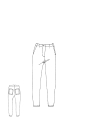 Rundholz - Gerade schmale Leinen mix Hose - 1261120110