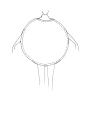 Rundholz - Rundes Leinen mix Kleid - 1261120917