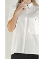 Rundholz - Popeline Bluse mit Ärmeln in runder Silhouette - 1261230409