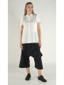 Rundholz - Popeline Bluse mit Ärmeln in runder Silhouette - 1261230409