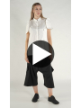 Rundholz - Popeline Bluse mit Ärmeln in runder Silhouette - 1261230409