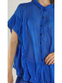 Rundholz - Weite Baumwoll voile Bluse - 1261350408