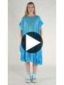 Rundholz - Ausgestelltes Baumwoll voile Kleid - 1261350901