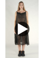 Rundholz - Wadenlanges Baumwoll voile Kleid - 1261350907