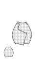 Rundholz - Asymmetrischer Cottonshape Rock - 1261640304
